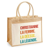 Sac Fête des Mères Mamie MAman Soeur Femme Famille Idée Cadeau anniversaire Noël Travail Boulot Métier Départ Retraite Collègue Femme cabas shopping plage