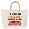 Sac Fête des Mères Mamie Famille Idée Cadeau anniversaire Noël Travail Boulot Métier Départ Retraite Collègue Femme cabas shopping plage