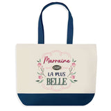 Sac Fête des Mères Mamie Famille Idée Cadeau anniversaire Noël Travail Boulot Métier Départ Retraite Collègue Femme cabas shopping plage