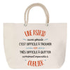Sac Fête des Mères Mamie Famille Idée Cadeau anniversaire Noël Travail Boulot Métier Départ Retraite Collègue Femme cabas shopping plage