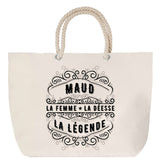 Sac Fête des Mères Mamie Famille Idée Cadeau anniversaire Noël Travail Boulot Métier Départ Retraite Collègue Femme cabas shopping plage