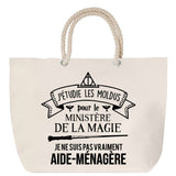 Sac Fête des Mères Mamie Famille Idée Cadeau anniversaire Noël Travail Boulot Métier Départ Retraite Collègue Femme cabas shopping plage