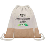 Sac Fête des Pères Papi Papa Cadeau anniversaire Noël Travail Boulot Métier Départ Retraite Collègue Homme cabas shopping plage