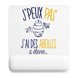 Tapis de souris ergonomique avec repose-poignet, accessoire bureau pour femme et homme, fête des pères, cadeau pas cher, idée cadeau fête des mères, secret santa, départ à la retraite, télétravail et gaming