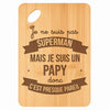Planche bambou gravée personnalisée homme idée cadeau Fête des Pères apéro 30×20 prénom cuisine plateau fromage anniversaire noel papa papi 