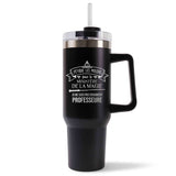 Mug isotherme Noir Professeure Ministère Magie