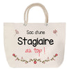 Sac Fête des Mères Mamie Famille Idée Cadeau anniversaire Noël Travail Boulot Métier Départ Retraite Collègue Femme cabas shopping plage