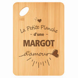 Planche bambou gravée personnalisée femme idée cadeau Fête des Mères apéro 30×20 prénom cuisine plateau fromage anniversaire noel maman mamie
