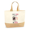 Sac Jute Fête des Mères Fêtes des Pères Mamie Papi Famille Idée Cadeau anniversaire Noël Travail Boulot Métier Départ Retraite Collègue Femme Homme