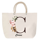 Sac Fête des Mères Mamie Famille Idée Cadeau anniversaire Noël Travail Boulot Métier Départ Retraite Collègue Femme cabas shopping plage