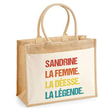 Sac Fête des Mères Mamie MAman Soeur Femme Famille Idée Cadeau anniversaire Noël Travail Boulot Métier Départ Retraite Collègue Femme cabas shopping plage
