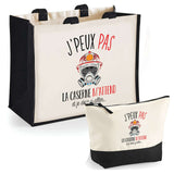 Cabas homme ou femme sac plage ou shopping tote bag pochette trousse Idée cadeau original pour anniversaire Noël travail départ retraite collègue famille fete des mères fetes des pères papa maman mamie papi