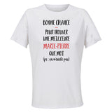 Maillot de Sport Femme Marie-Pierre Ca n'existe Pas - T-Shirt Respirant Polyester Manches Courtes - Cadeau Sportive Anniversaire Noël Fête des Mères