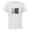 Maillot de Sport Femme Skate Minimaliste - T-Shirt Respirant Polyester Manches Courtes - Cadeau Sportive Anniversaire Noël Fête des Mères