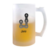 Verre à Bière Joris Lettre | Chope de Bière Pinte | Idée Cadeau Prénom Anniversaire Papa Collègue Départ Retraite Noël