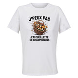 Maillot de Sport Femme Cueillette De Champignons J'peux Pas - T-Shirt Respirant Polyester Manches Courtes - Cadeau Sportive Anniversaire Noël Fête des Mères