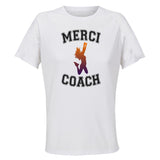 Maillot de Sport Femme pour Merci Danse Coach - T-Shirt Respirant Polyester Manches Courtes - Cadeau Sportive Anniversaire Noël Fête des Mères