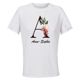 Maillot de Sport Femme Anne-Sophie Lettre - T-Shirt Respirant Polyester Manches Courtes - Cadeau Sportive Anniversaire Noël Fête des Mères