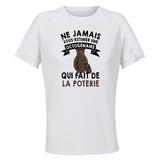 Maillot de Sport Femme Poterie Copy Octogenaire - T-Shirt Respirant Polyester Manches Courtes - Cadeau Sportive Anniversaire Noël Fête des Mères