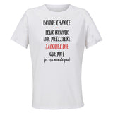 Maillot de Sport Femme Jacqueline Ca n'existe Pas - T-Shirt Respirant Polyester Manches Courtes - Cadeau Sportive Anniversaire Noël Fête des Mères