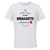 Maillot de Sport Femme pour Bernadette Damour - T-Shirt Respirant Polyester Manches Courtes - Cadeau Sportive Anniversaire Noël Fête des Mères