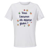 Maillot de Sport Femme Laurence Elle Assure - T-Shirt Respirant Polyester Manches Courtes - Cadeau Sportive Anniversaire Noël Fête des Mères