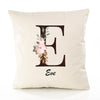 Housse de Coussin Premium Eve Lettre - Coton Canvas Fairtrade Beige Idée Cadeau Décoration Canapé
