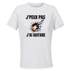 Maillot de Sport Femme Guitare J'peux Pas - T-Shirt Respirant Polyester Manches Courtes - Cadeau Sportive Anniversaire Noël Fête des Mères