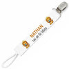 Attache tétine pour prénom Nathan – Roi de la tétine | Cadeau naissance bébé garçon personnalisé