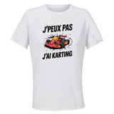 Maillot de Sport Femme Karting J'peux Pas - T-Shirt Respirant Polyester Manches Courtes - Cadeau Sportive Anniversaire Noël Fête des Mères