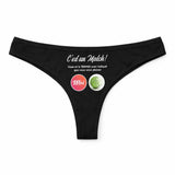 Culotte Tanga Personnalisé Femme Tennis - sous-Vêtement Coton Idée Cadeau Humour Saint Valentin Anniversaire