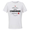 Maillot de Sport Femme Comedienne Damour - T-Shirt Respirant Polyester Manches Courtes - Cadeau Sportive Anniversaire Noël Fête des Mères