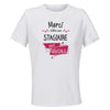 Maillot de Sport Femme pour Merci Stagiaire Geniale - T-Shirt Respirant Polyester Manches Courtes - Cadeau Sportive Anniversaire Noël Fête des Mères