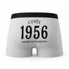Caleçon Millésime 1956 - Humour Boxer Gris Idée Cadeau Anniversaire