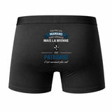 Caleçon Maman Patronne - Humour Boxer Coton Idée Cadeau Fête des Pères