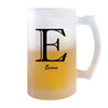 Verre à Bière Evann Lettre Chic | Chope de Bière Pinte | Idée Cadeau Prénom Anniversaire Papa Collègue Départ Retraite Noël
