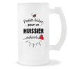 Verre à bière Huissier adoré | Chope de Bière Pinte Idée Cadeau Humour Collègue famille Homme Anniversaire Noël