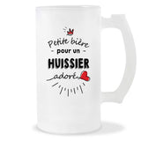 Verre à bière Huissier adoré | Chope de Bière Pinte Idée Cadeau Humour Collègue famille Homme Anniversaire Noël