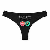 Culotte Tanga Personnalisé Femme Sushi - sous-Vêtement Coton Idée Cadeau Humour Saint Valentin Anniversaire