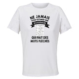 Maillot de Sport Femme Mots Fleches Sexagenaire - T-Shirt Respirant Polyester Manches Courtes - Cadeau Sportive Anniversaire Noël Fête des Mères