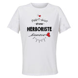 Maillot de Sport Femme Herboriste Damour - T-Shirt Respirant Polyester Manches Courtes - Cadeau Sportive Anniversaire Noël Fête des Mères