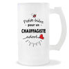 Verre à bière Chauffagiste adoré | Chope de Bière Pinte Idée Cadeau Humour Collègue famille Homme Anniversaire Noël