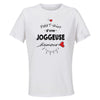 Maillot de Sport Femme Joggeuse Damour - T-Shirt Respirant Polyester Manches Courtes - Cadeau Sportive Anniversaire Noël Fête des Mères