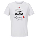 Maillot de Sport Femme Maelys Damour - T-Shirt Respirant Polyester Manches Courtes - Cadeau Sportive Anniversaire Noël Fête des Mères