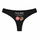 Culotte Tanga Personnalisé Femme Astrologie - sous-Vêtement Coton Idée Cadeau Humour Saint Valentin Anniversaire