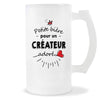 Verre à bière Créateur adoré | Chope de Bière Pinte Idée Cadeau Humour Collègue famille Homme Anniversaire Noël