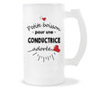 Verre à bière Conductrice adorée femme | Chope de Bière Pinte Idée Cadeau Humour Collègue famille Homme Anniversaire Noël