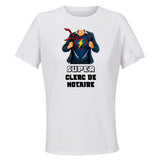 Maillot de Sport Femme Super Clerc De Notaire - T-Shirt Respirant Polyester Manches Courtes - Cadeau Sportive Anniversaire Noël Fête des Mères