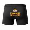 Caleçon pour Nicolas C'est Dur - Humour Boxer Coton Idée Cadeau Anniversaire
