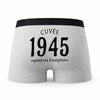 Caleçon Millésime 1945 - Humour Boxer Gris Idée Cadeau Anniversaire